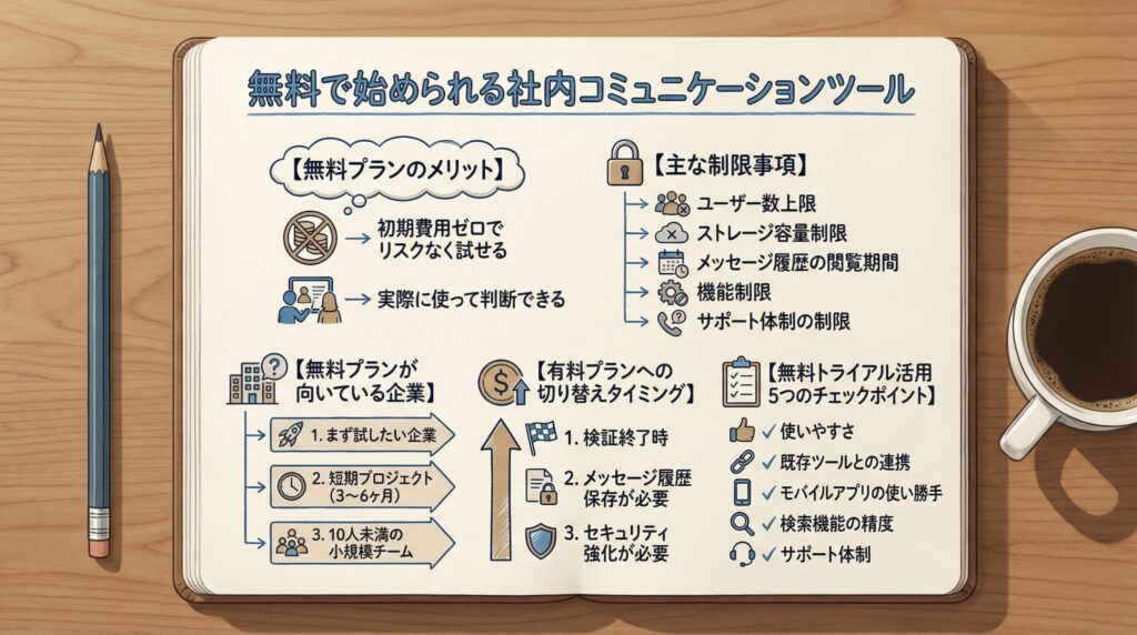 4. 無料で始められる社内コミュニケーションツール【制限事項も正直に解説】