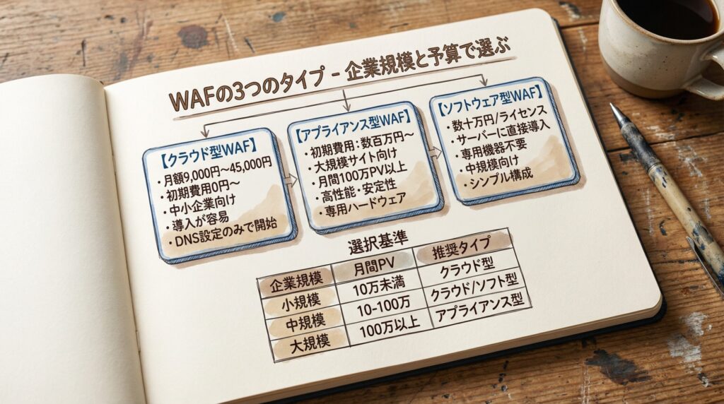 4. WAFは3つのタイプから選ぶ―クラウド型、アプライアンス型、ソフトウェア型