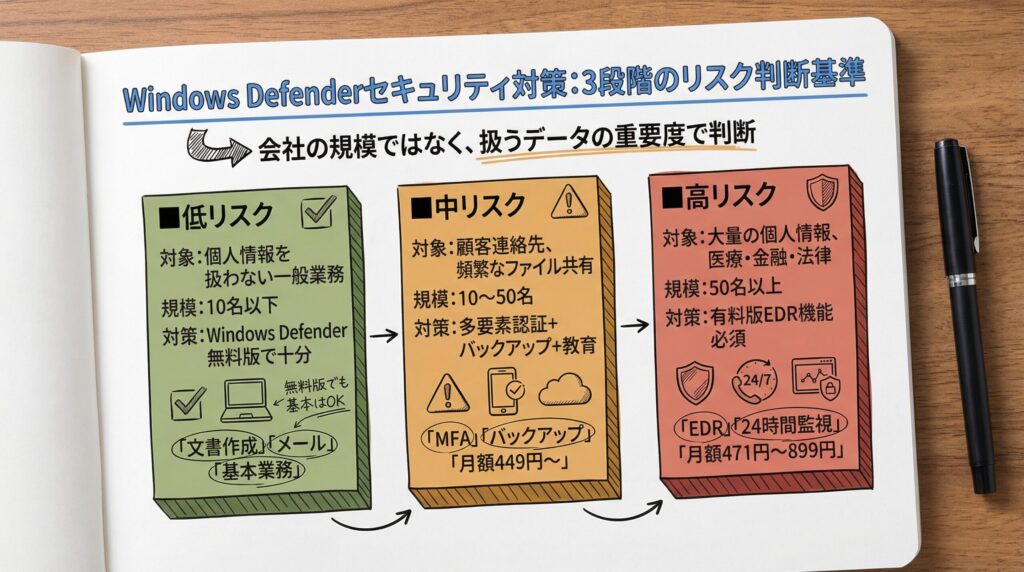 4. Windows Defenderで十分なケース・不十分なケース：判断基準を明確に