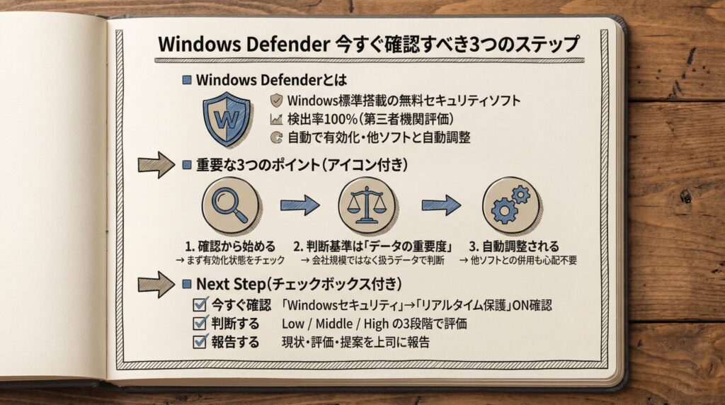 さいごに：今すぐ確認すべき3つのステップ