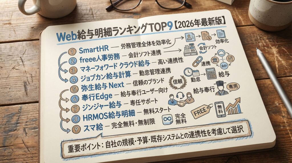 1. Web給与明細ランキングTOP9【2026年最新版】