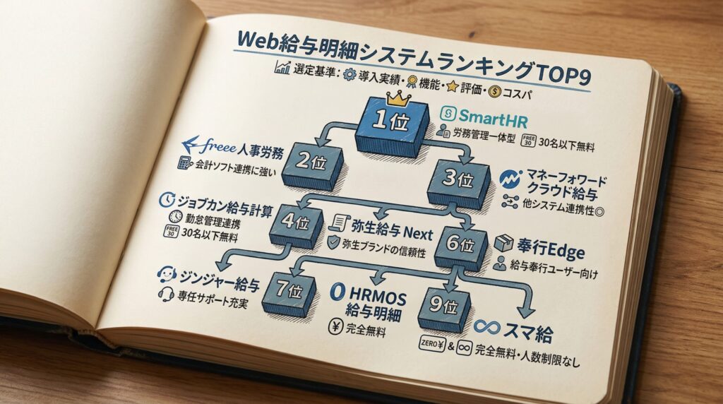 3. Web給与明細システムランキングTOP9【詳細比較】