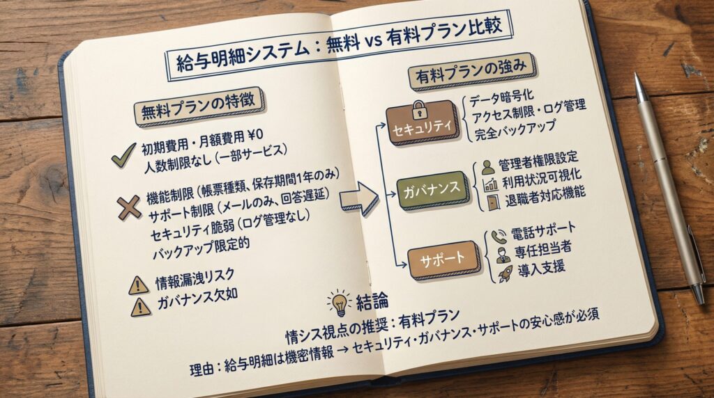 5. 無料プランと有料プラン、どちらを選ぶべき？
